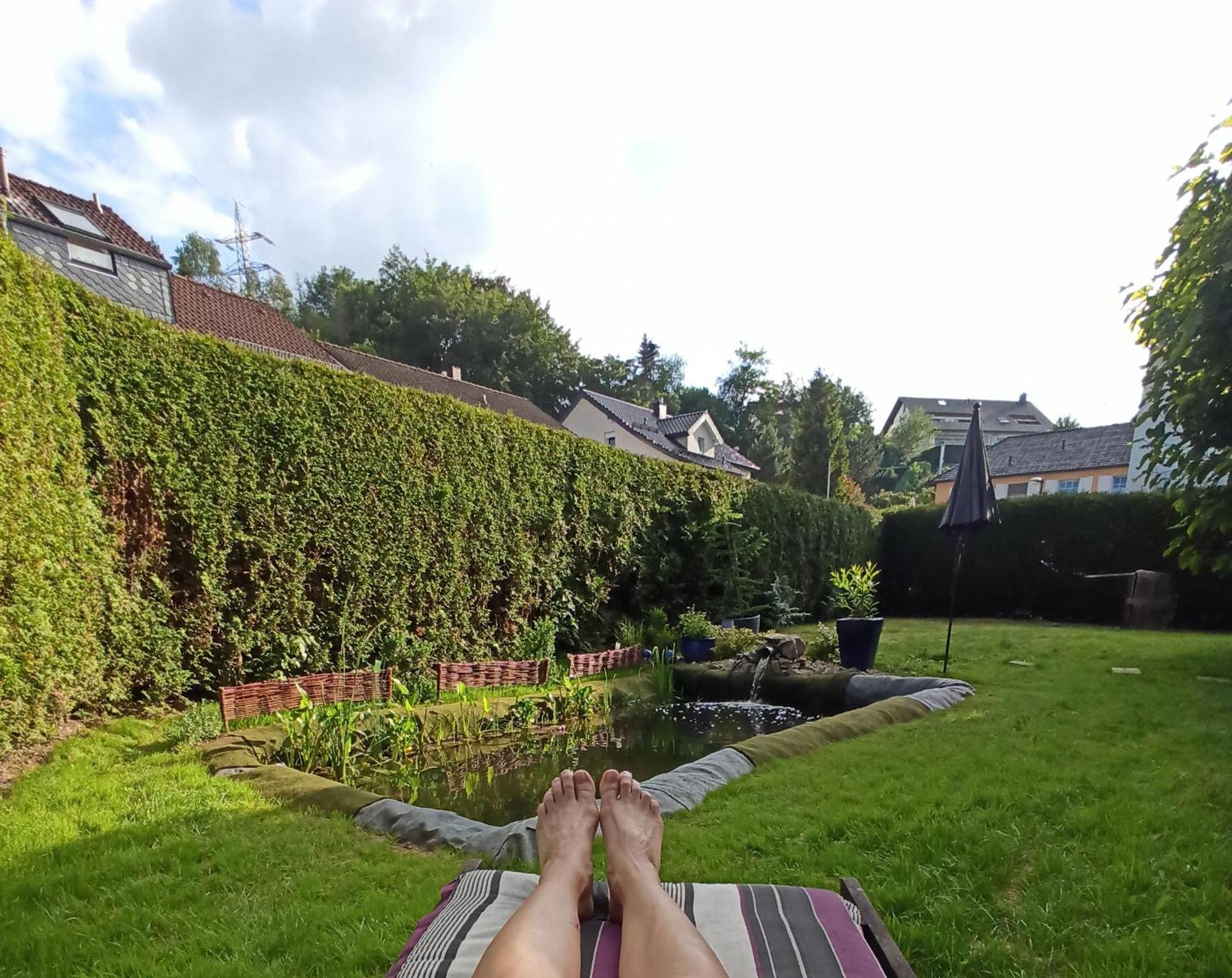 Modernes Rhombushaus mit Garten&Teich nähe Wald Balve Exterior foto